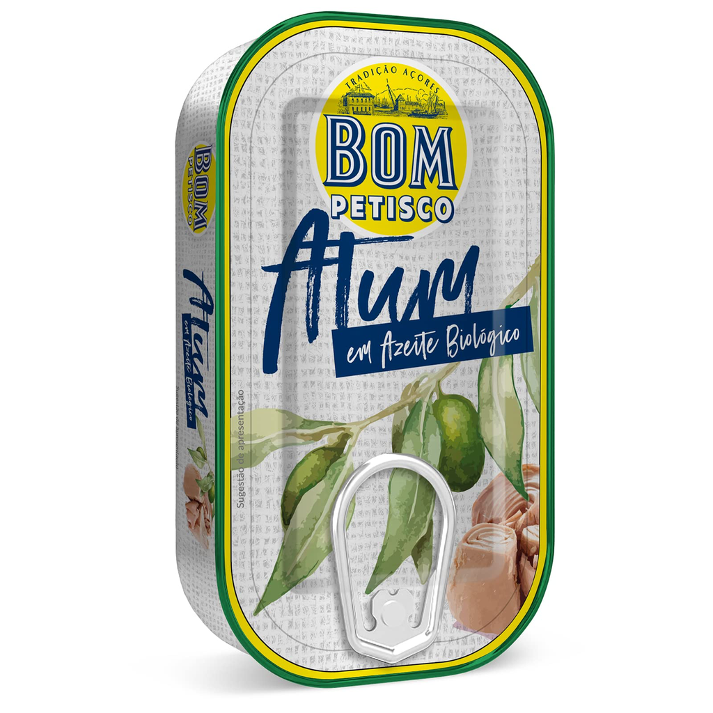 Bom petisco Thon entier à l'huile d'olive BIO 120g Pack (16x120g)
