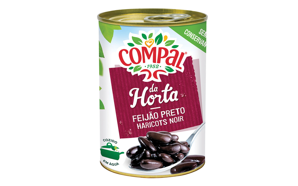 Compal haricots noirs 420g Pack (6x420g)