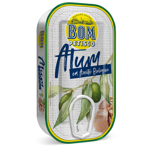 Bom petisco Thon entier à l'huile d'olive BIO 120g Pack (16x120g)