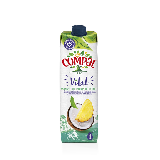 Compal jus d’ananas - coco 1L Pack (12x1L)