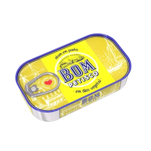 Bom petisco thon à l'huile végétale  BIO 120g Pack (30x120g)