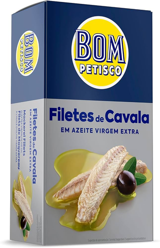 Bom petisco Maquereau à l'huile BIO 120g Pack (32x120g)