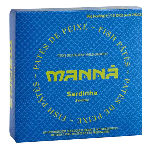 Manna pâté Sardines 65g Pack (12x65g)